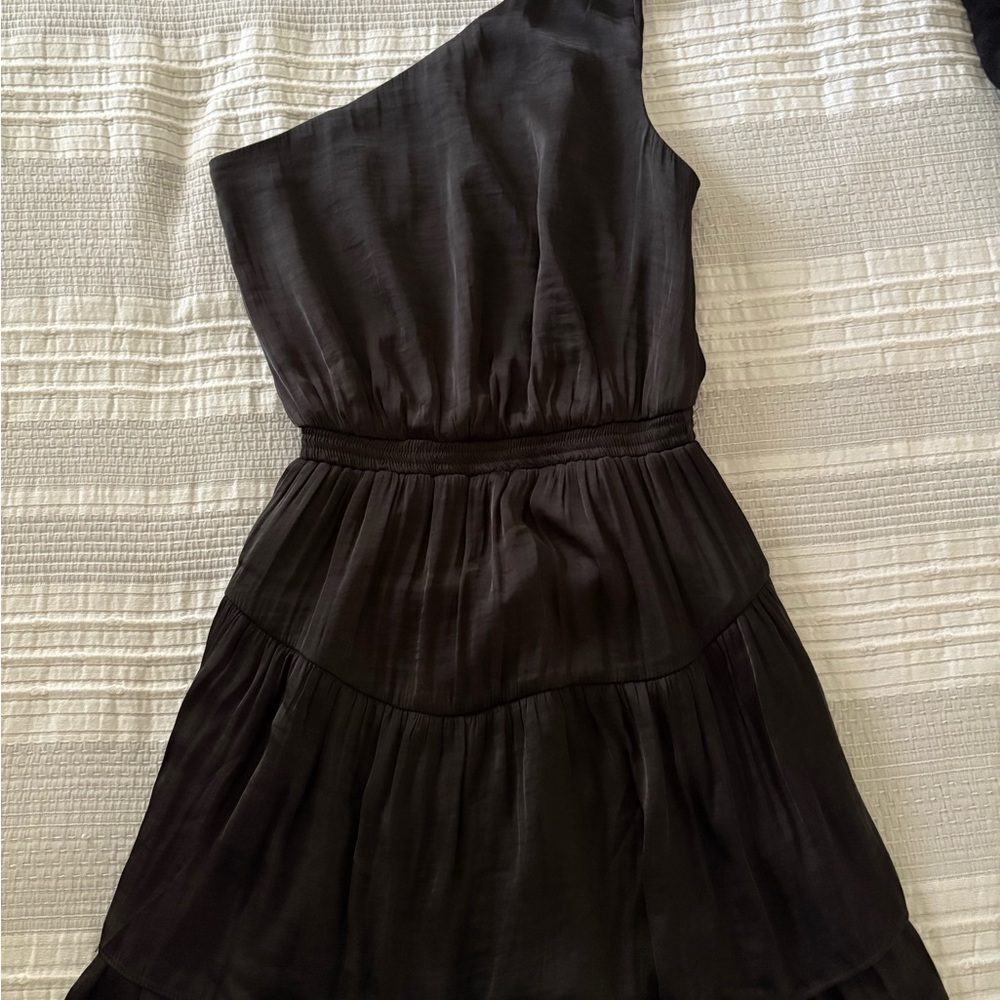 BB Dakota by Steve Madden One-Shoulder Black Dress
